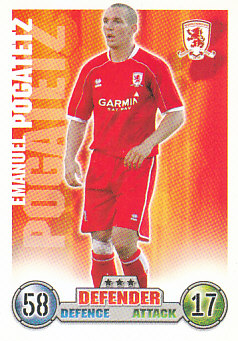 Emanuel Pogatetz Middlesbrough 2007/08 Topps Match Attax #195